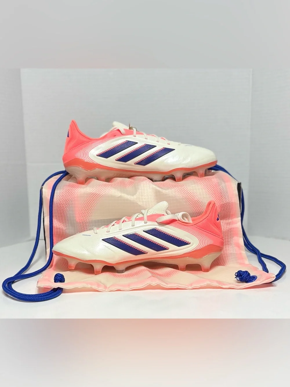 Adidas Copa Pure 3 Elite FG Leather Coral Blaze Pack Soccer Cleats JH8728 NEW